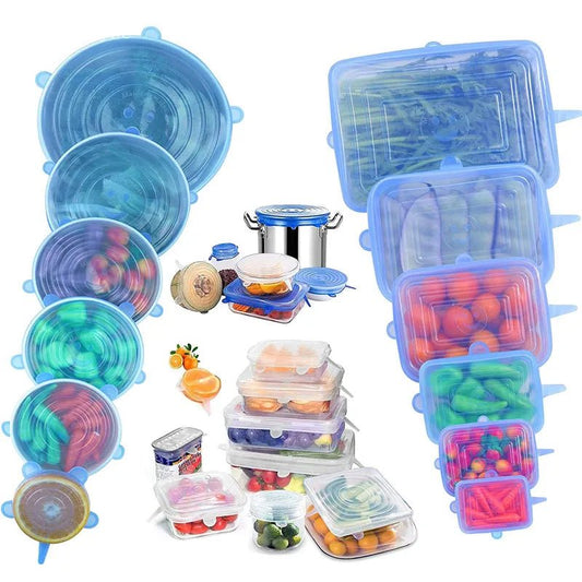 Silicone Cover Stretch Lids Reusable - Organise-Moi Ça